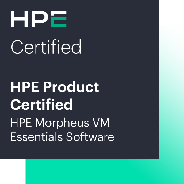 HPE Product Certified - HPE Morpheus VM Essentials Software
