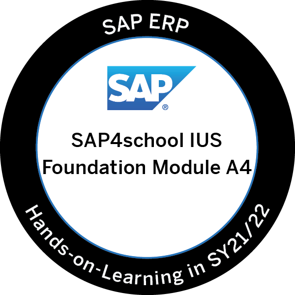 SAP ERP - SAP4school IUS Foundation Modules A4
