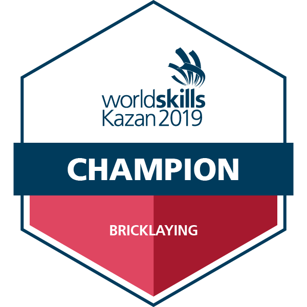 WorldSkills Kazan 2019 - Champion - Bricklaying