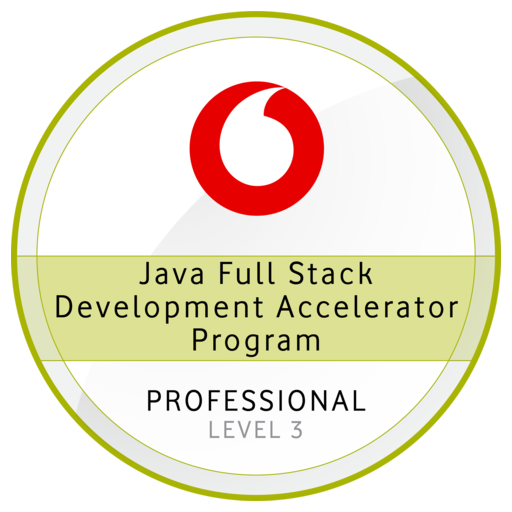 Java Full Stack Development Accelerator Program - Credly