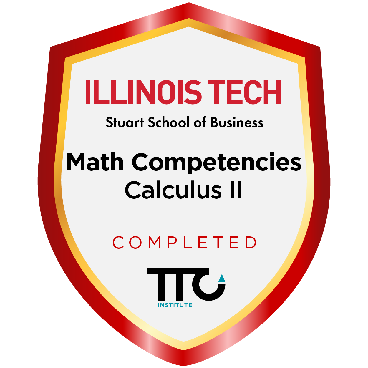 IIT/TTC Math Competencies: Calculus II