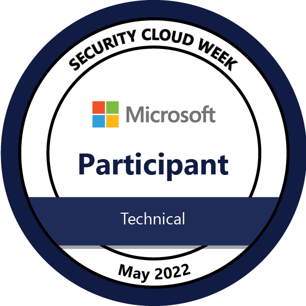 Microsoft Security Cloud Week Technical—Participant