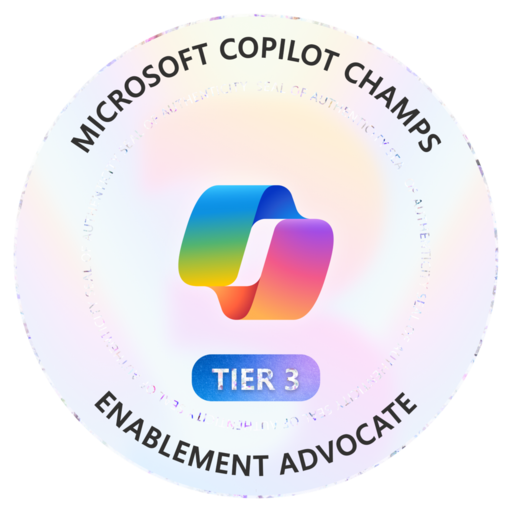 Copilot Champ | Tier 3 Enablement Advocate - Credly