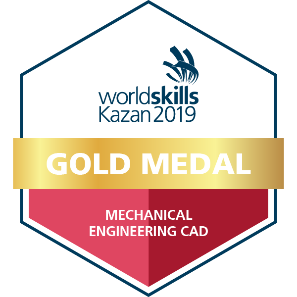 WorldSkills Kazan 2019 - Gold Medallist - Mechanical Engineering CAD ...