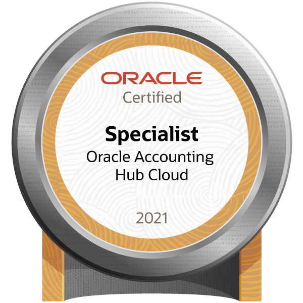 Oracle Accounting Hub Cloud 2021 Certified Implementation Specialist