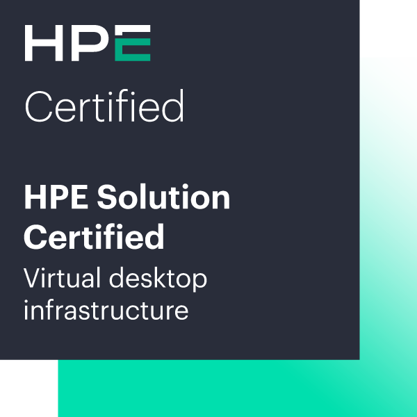 HPE Solution Certified - Virtual desktop infrastructure