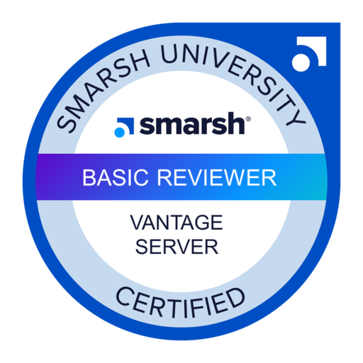 Smarsh Certified Vantage Server Basic Reviewer - Credly