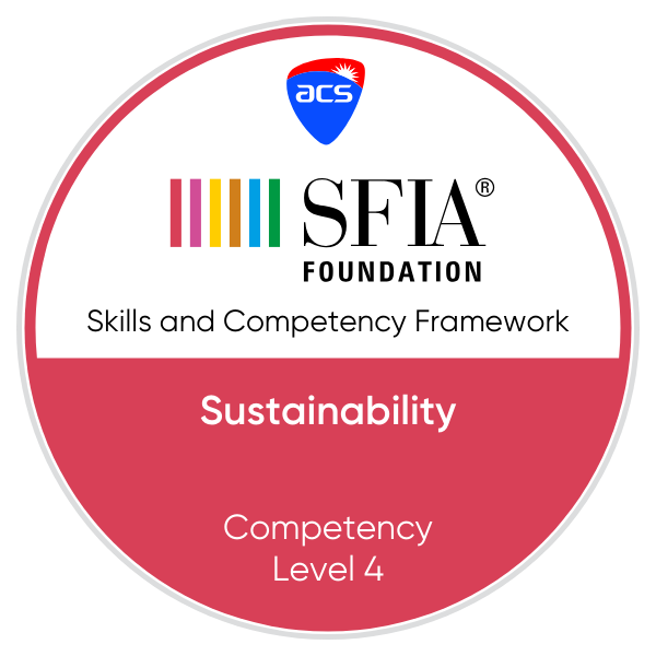 Sustainability - Competency - Level 4 - Credly