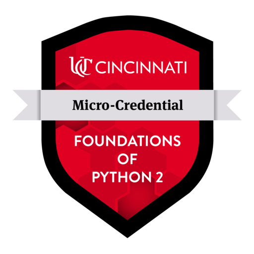 Foundations of Python 2: Working with Data - Credly