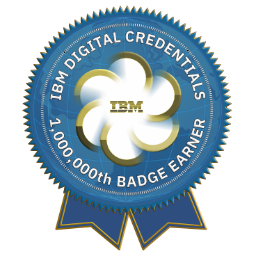 IBM Digital Badge Program - One Millionth Badge Recognition - Credly