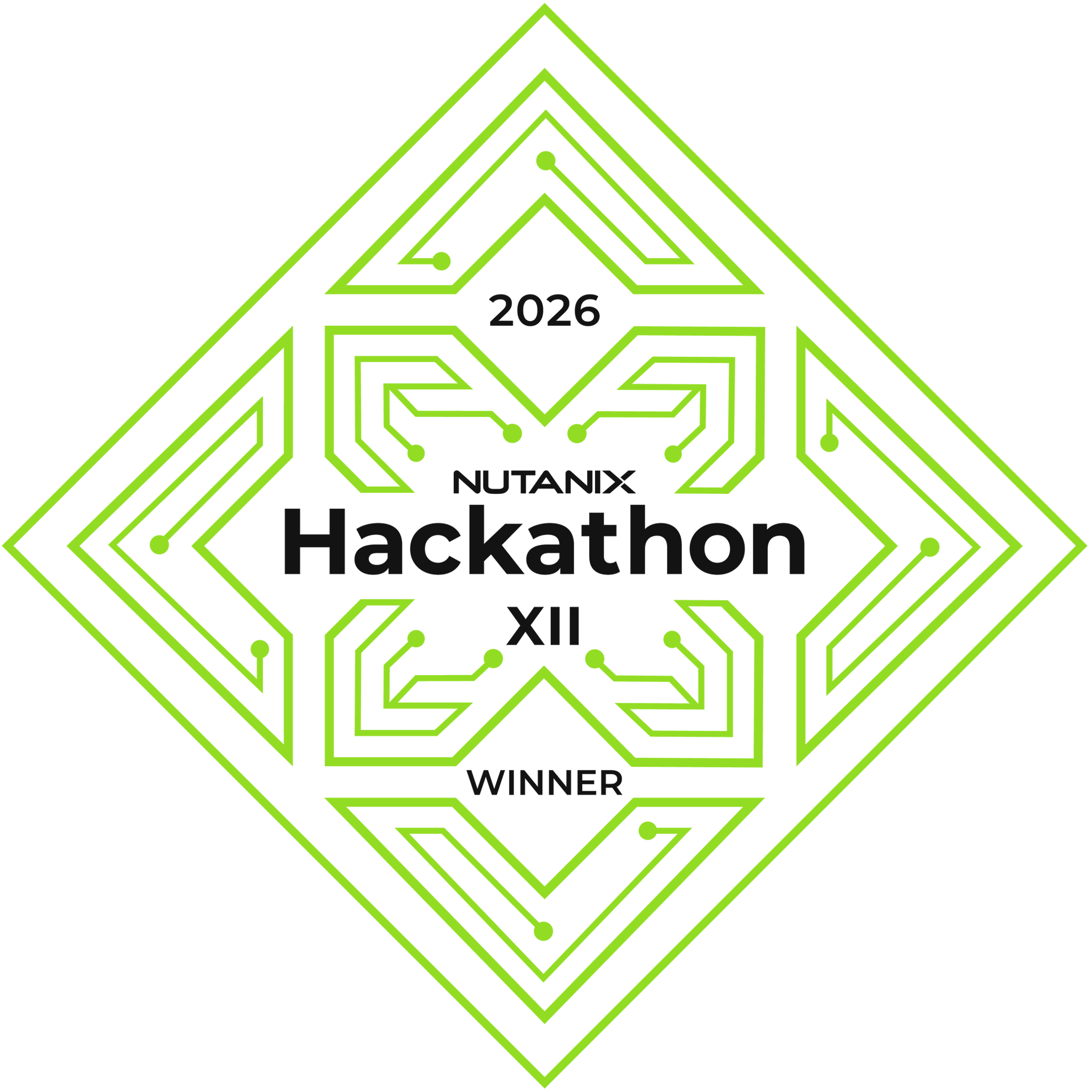 2026 Nutanix Hackathon Winner badge