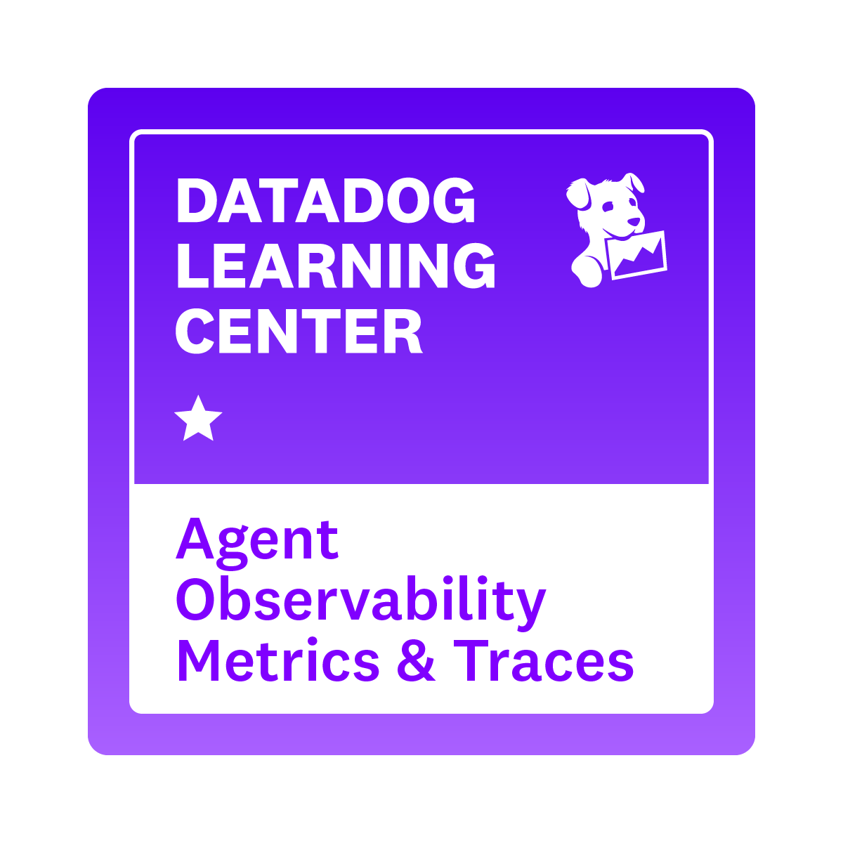 Agent Observability Metrics & Traces Learning Path