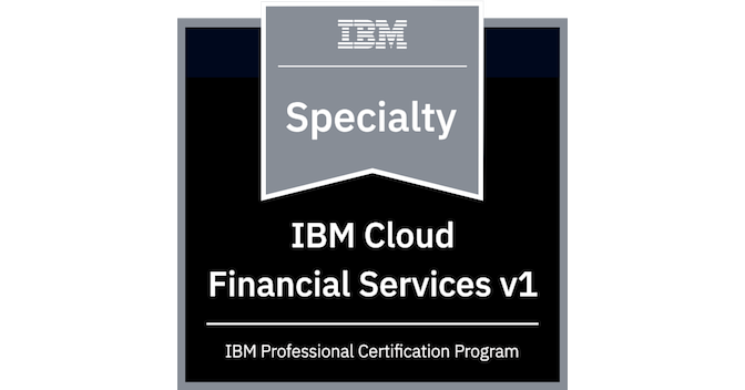 IBM Cloud for Financial Services v1 Specialty - Credly
