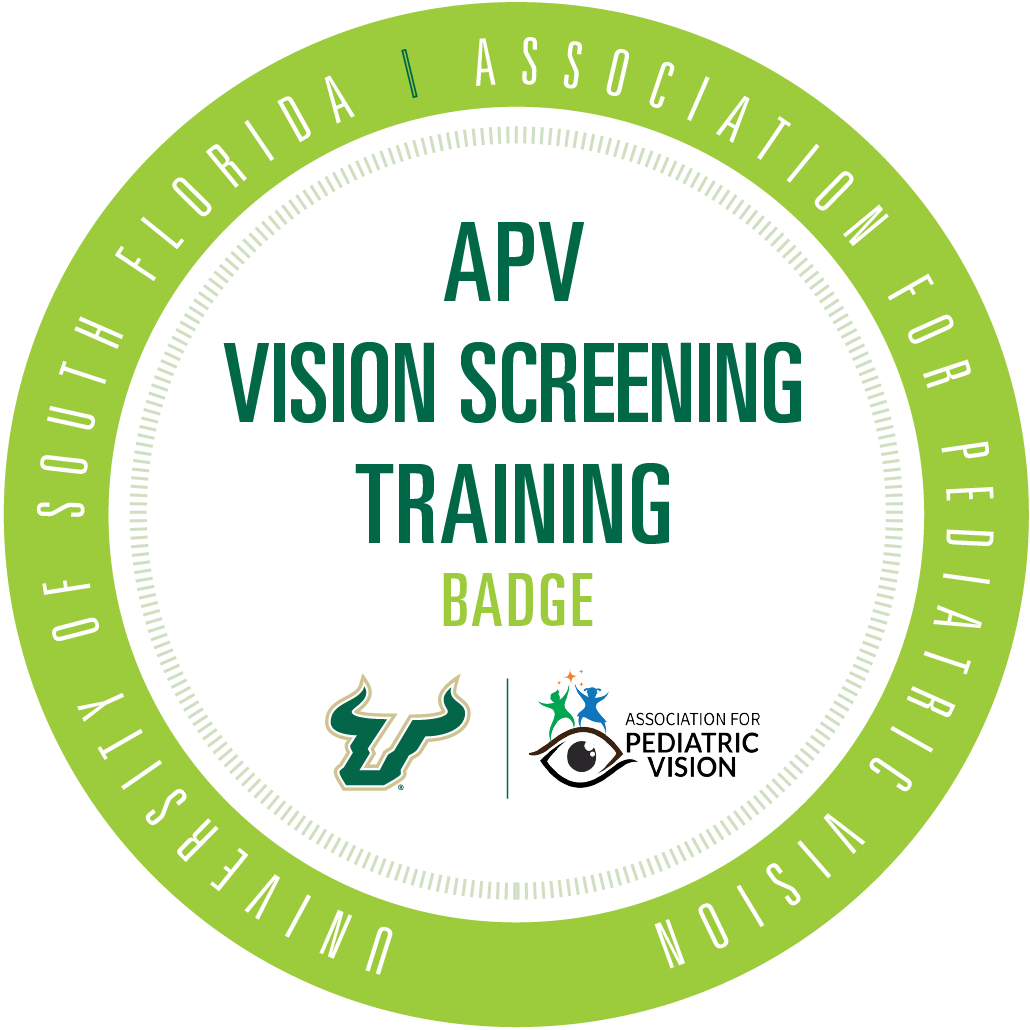 APV Vision Screening Training Badge