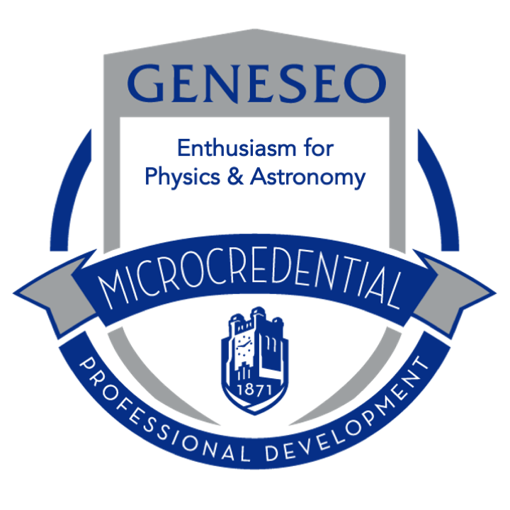 Integrative Curricular Microcredential in Enthusiasm for Physics and Astronomy