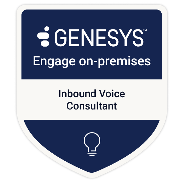 Genesys Engage on-premises: Inbound Voice Certification
