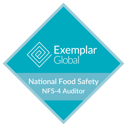 Certified National Food Safety Auditor for High Risk Food Business