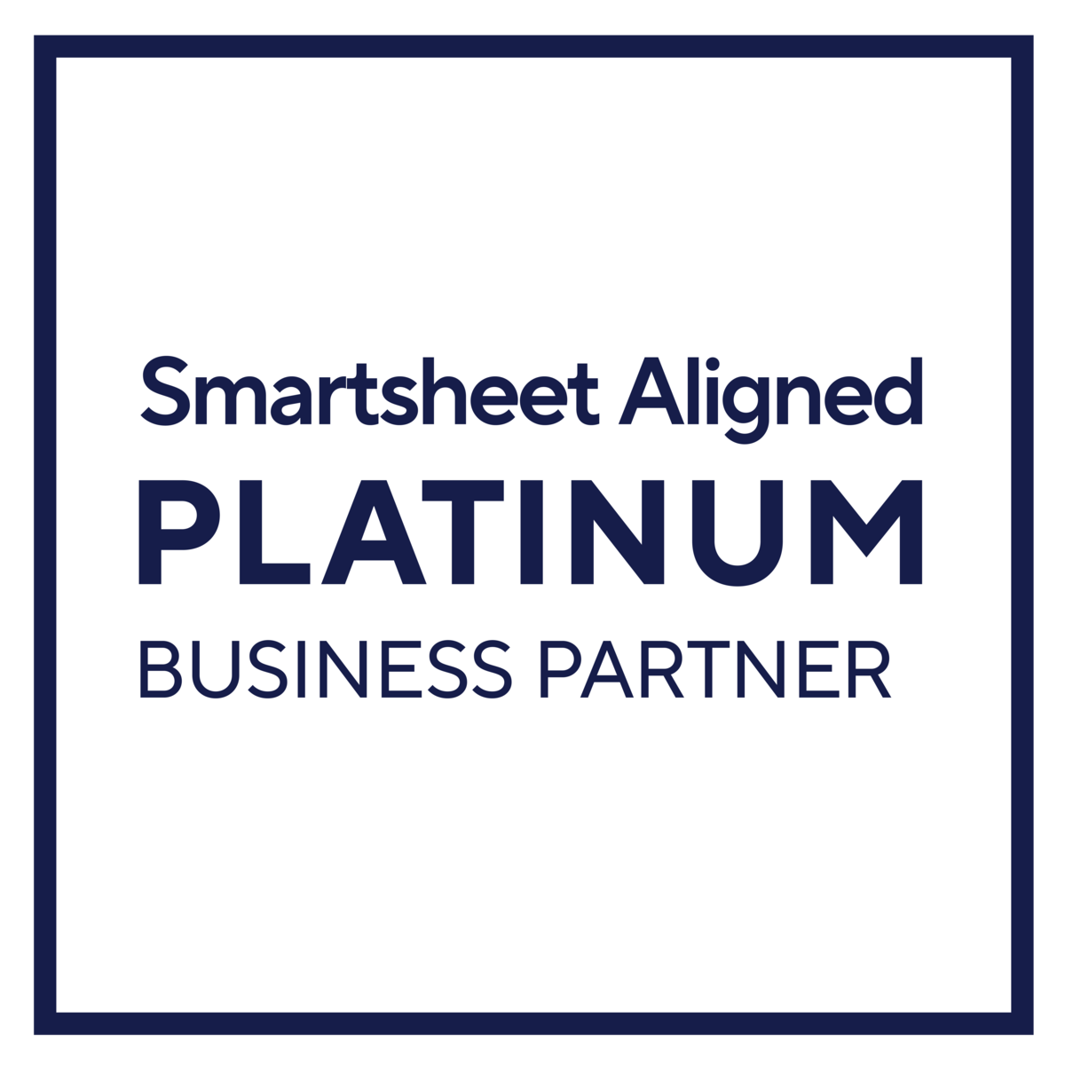 Smartsheet Aligned Platinum Business Partner
