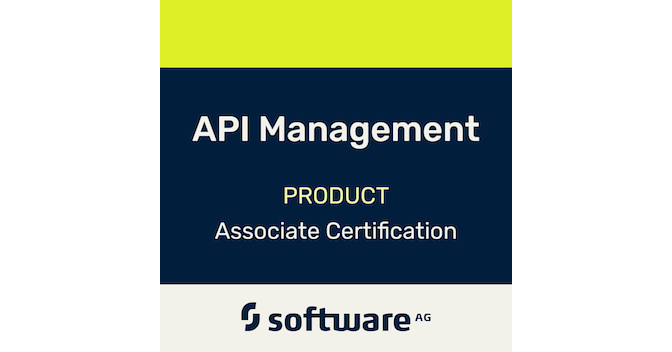 Software AG Certified API Management Associate - Credly