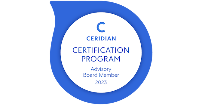 Ceridian Certification Program - Advisory Board Member - Credly