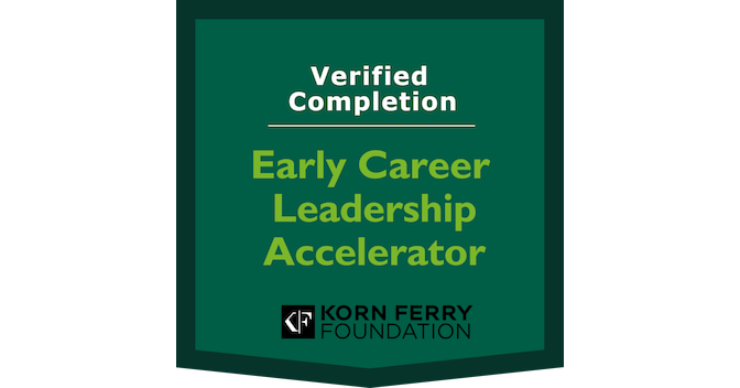 Early Career Leadership Accelerator Completion - Credly