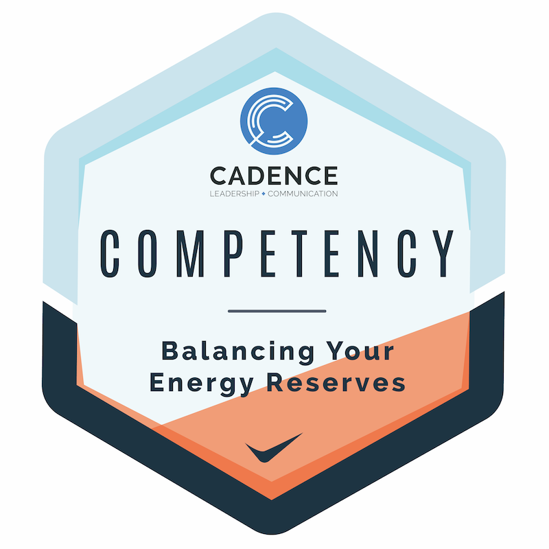 Balancing Your Energy Reserves