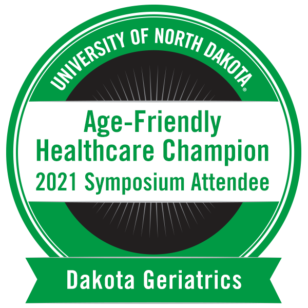 Age-Friendly Healthcare Champion: 2021 Symposium Attendee