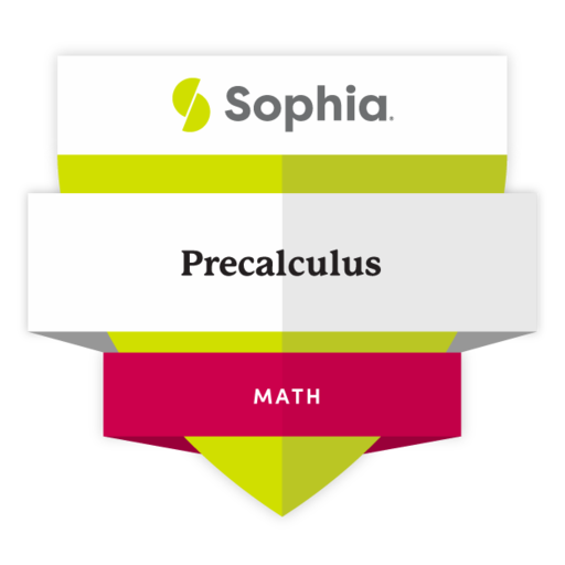 Precalculus (MATH1035 - 2022) - Credly