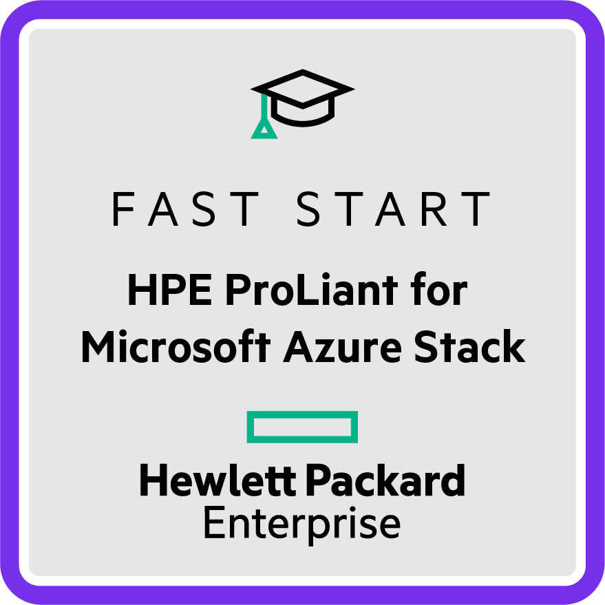 Fast Start - HPE ProLiant for Microsoft Azure Stack