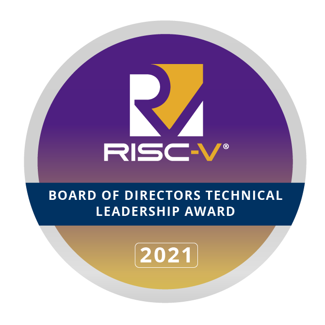 RISC-V 2021 Board of Directors Technical Leadership Award