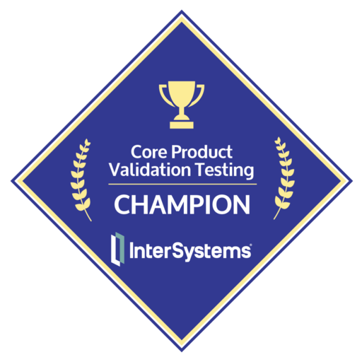 Core Product Validation Testing Champion - Gold - Credly