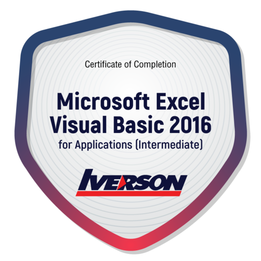 Microsoft Excel Visual Basic 2016 for Applications (Intermediate) - Credly