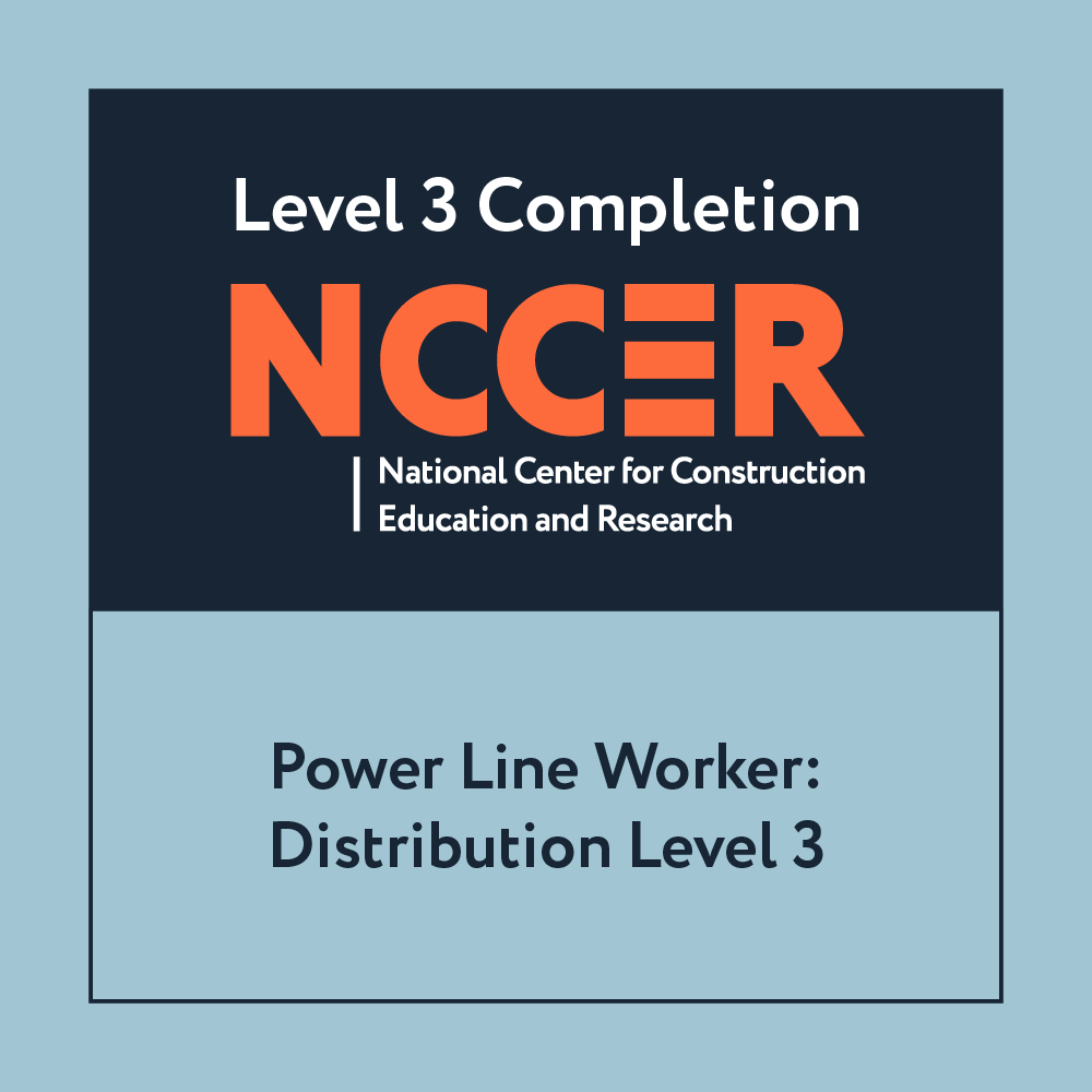NCCER Power Line Worker: Distribution Level Three