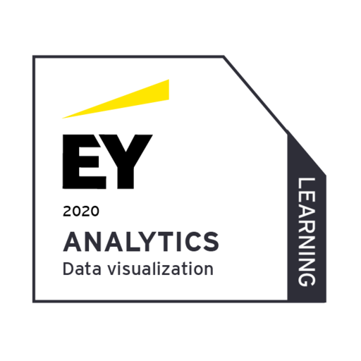EY Analytics - Data Visualization - Learning (2020) - Credly