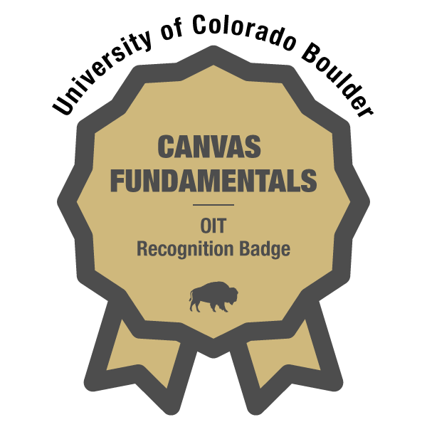 Canvas Fundamentals for Educators Recognition Badge