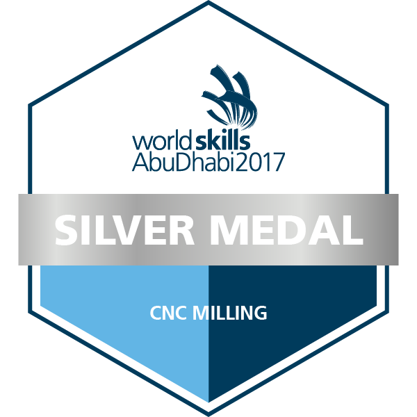 WorldSkills Abu Dhabi 2017 - Silver Medallist - CNC Milling