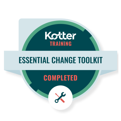 Essential Change Toolkit Course Completion - Credly
