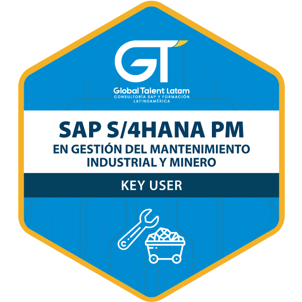 SAP S/4HANA PM – KEY USER en Gestión del Mantenimiento Industrial y Minero