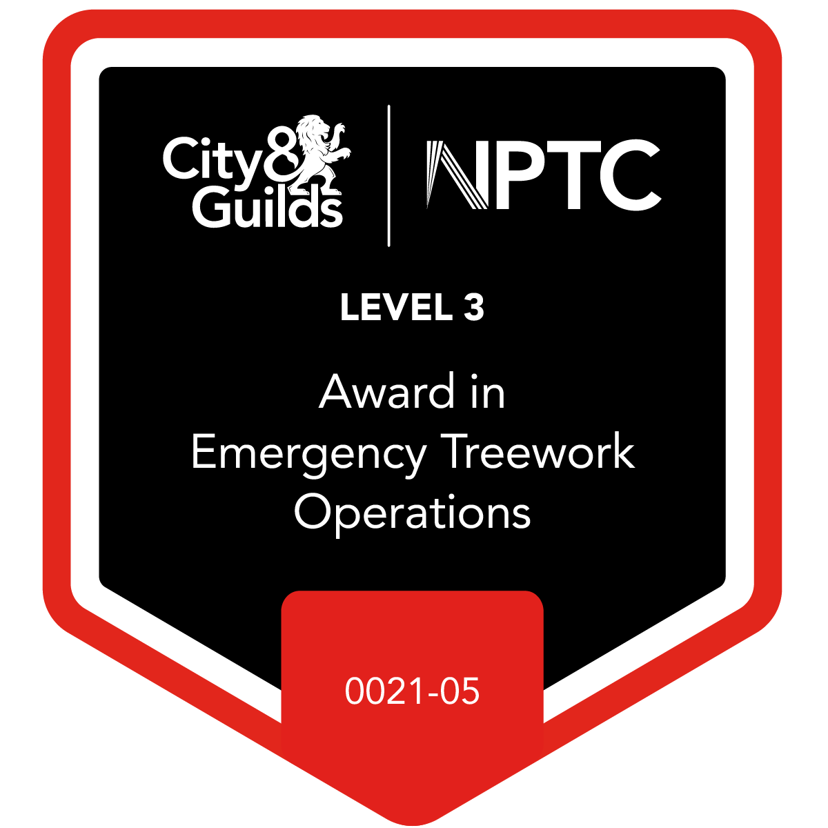 City & Guilds NPTC Level 3 Award in Emergency Treework Operations (0021-05)