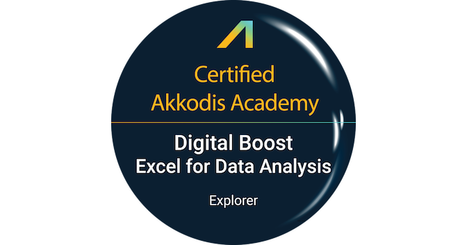 Digital Boost: Excel for Data Analysis - Explorer - Credly