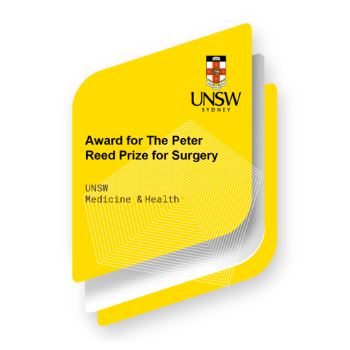 The Peter Reed Prize for Surgery - Credly