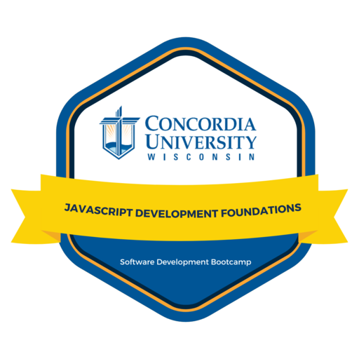 JavaScript Development Foundations - Concordia - Credly