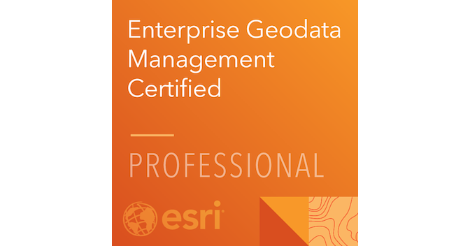 Enterprise Geodata Management Professional 19-001 - Credly