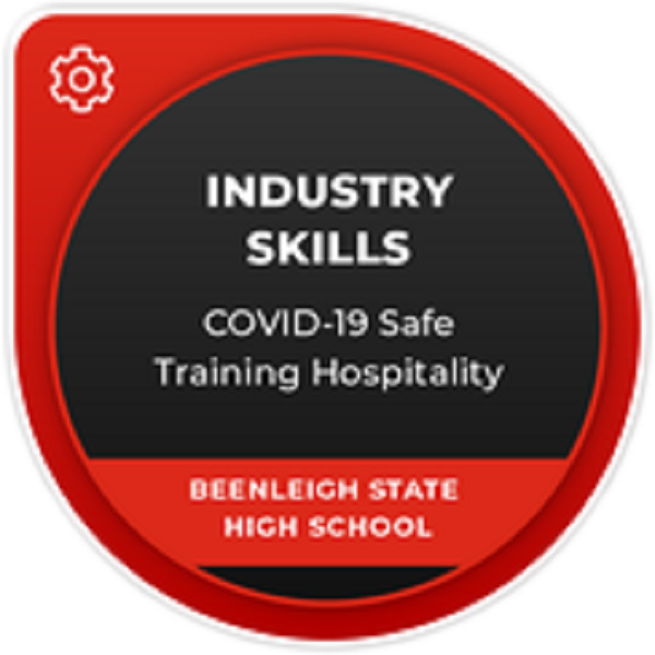 COVID19 Safe Training Hospitality Badge Credly