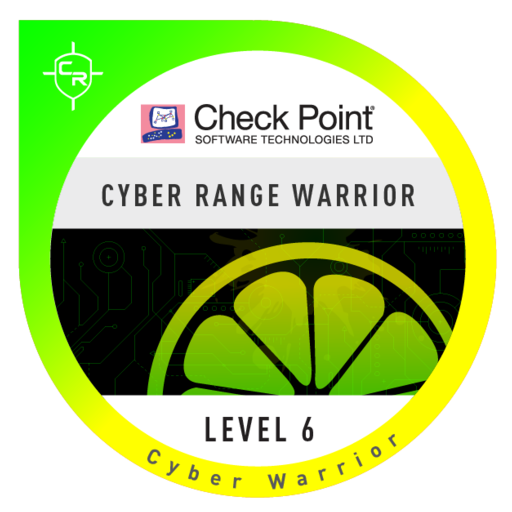 Check Point Cyber Range Warrior Level-6 - Credly