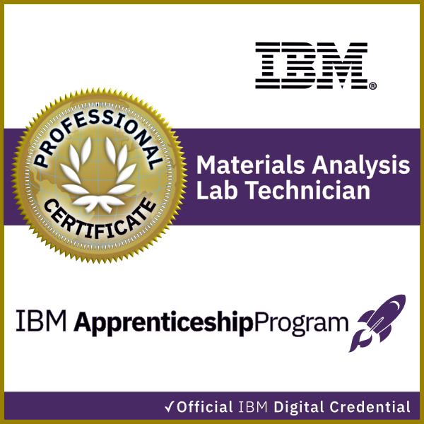 IBM Materials Analysis Lab Technician Apprenticeship Certificate