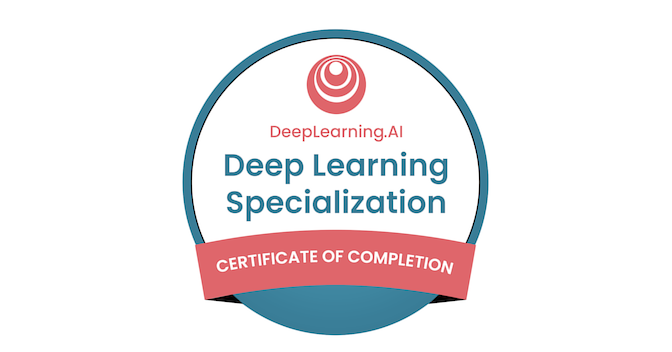 Deep Learning Specialization(v.2) - Credly