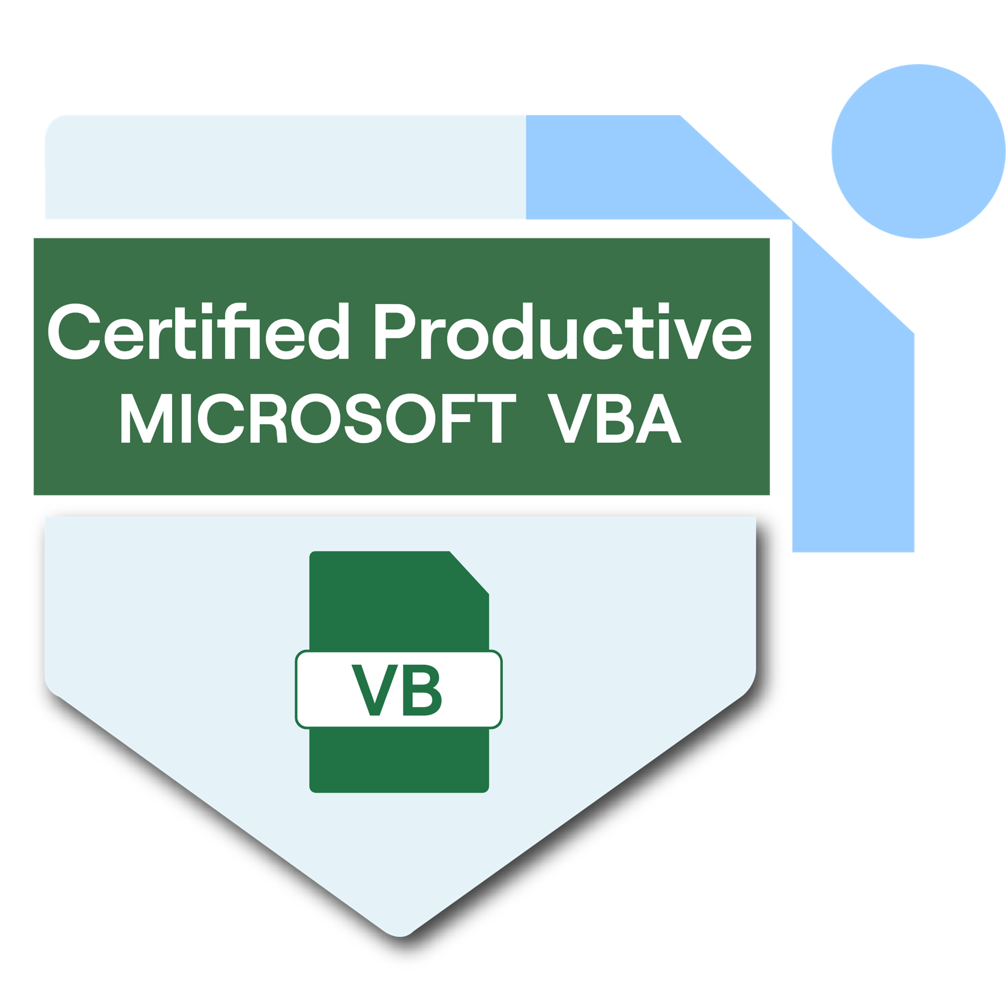 Tosa for Microsoft VBA Certified User - Productive Level