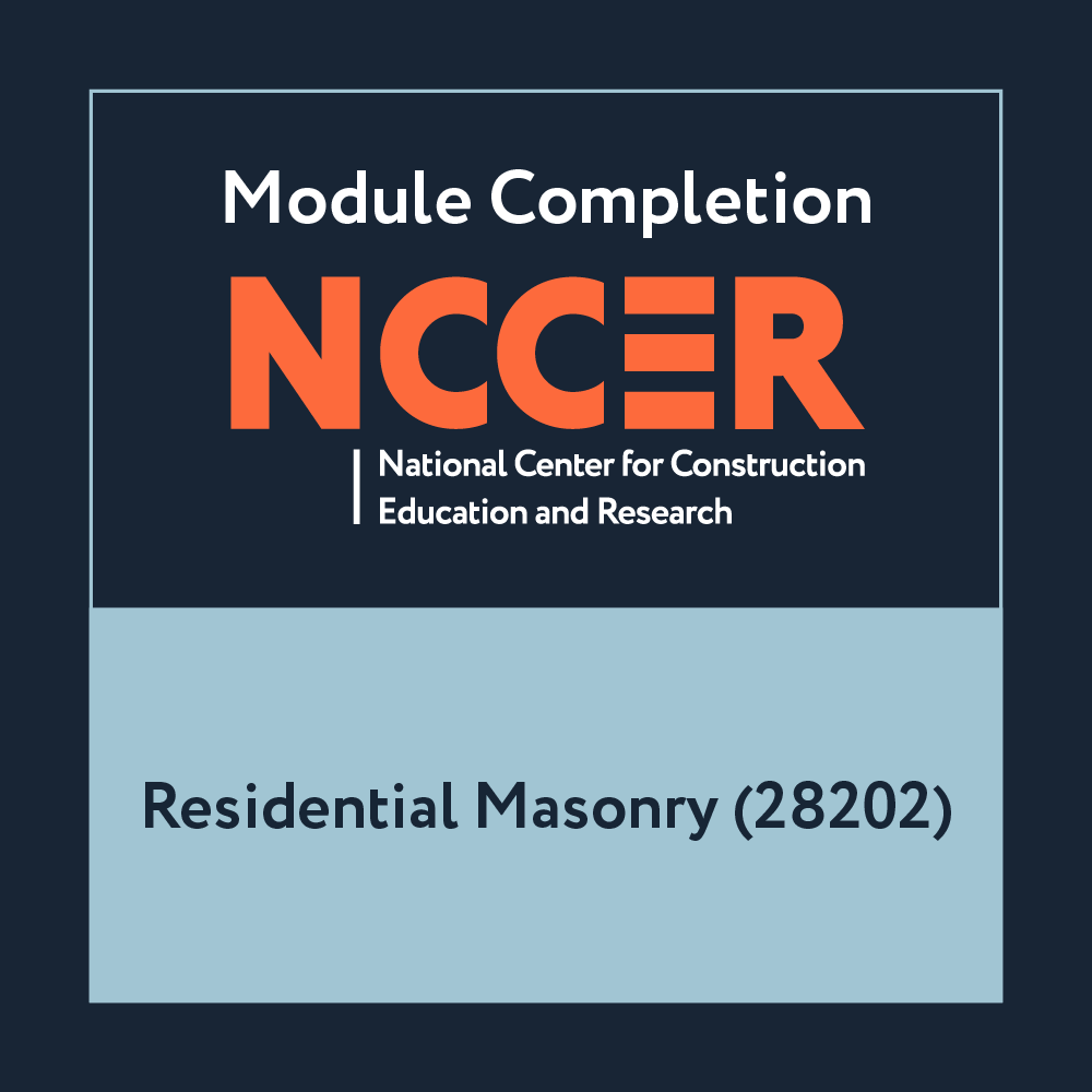 NCCER Residential Masonry (28202)