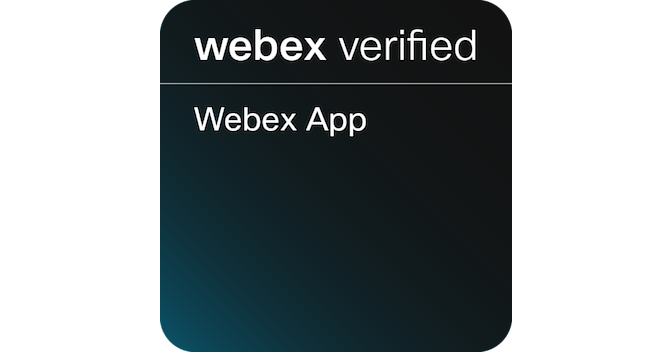 Webex App - Credly